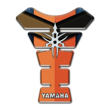 Yamaha Tank Pad Motorbike Orange Brown motif Edition 