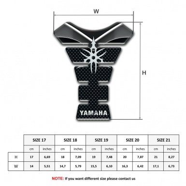 Yamaha Tank Fuse Unique Black Gray Version 