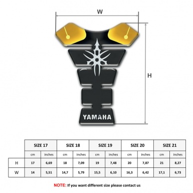 Yamaha Tank Pad Motorbike Stylish logo High-Quality Type
