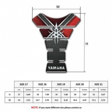 Yamaha Tank Guard Pads X Shape Decoration Style 