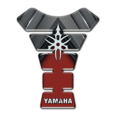 Yamaha Tank Protector Grey Red Decoration Type and Stylish Logo 