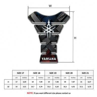 Yamaha Tank Pad Protector Crossed Belts edition 