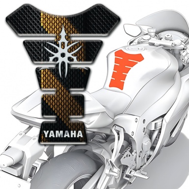 Yamaha Tank Fuse with brown Luminous Tapes Design 