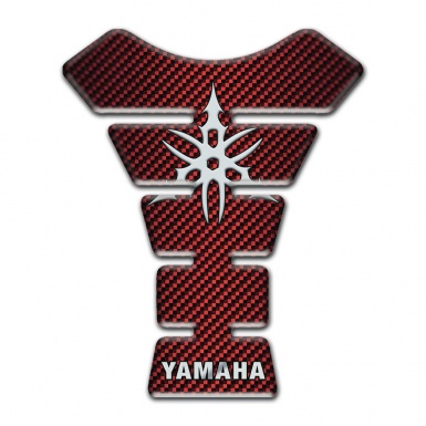 Yamaha Tank Protector Style Red carbon 