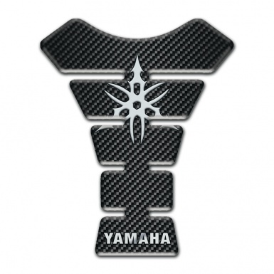 Yamaha Tank Guard Pads Stylish Logo and Black carbon Base 