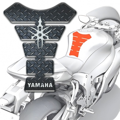 Yamaha Tank Pad Protector Anti Slip Effect base White Logo 
