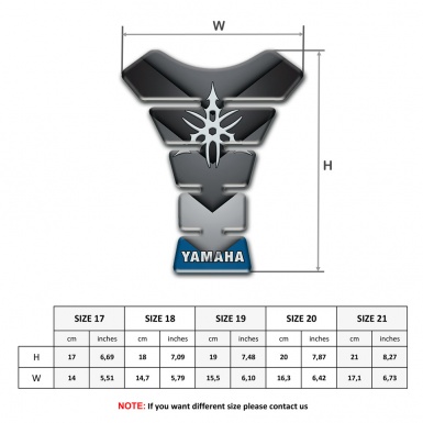 Yamaha  Tank Pad Protector V Shape Figures Style 