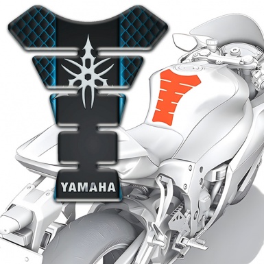 Yamaha Tank Pad Motorbike Neon Mesh Motif model 