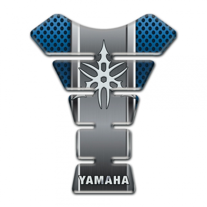 Yamaha Tank Guard Pads Blue Grey Details Model 
