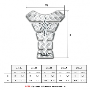 Yamaha Tank Fuse Crossed Patterns Model 