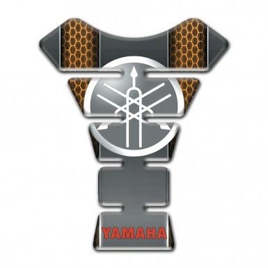 Yamaha Tank Protector Honeycomb base Classic Grey Logo 