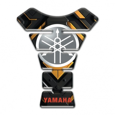 Yamaha Tank Guard Pads Premium Quality Design with Classic Grey Logo 