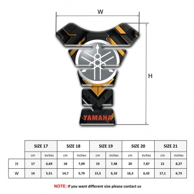 Yamaha Tank Guard Pads Premium Quality Design with Classic Grey Logo 