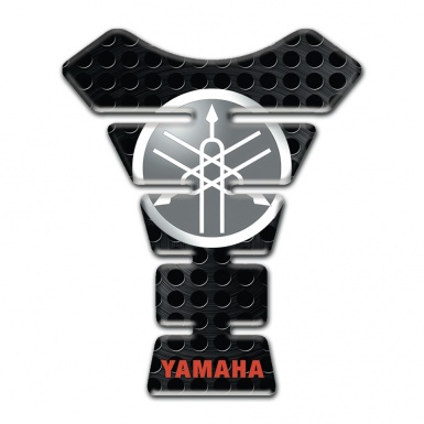 Yamaha Tank Pad Protector Perforated Style Base Classic Grey Logo 