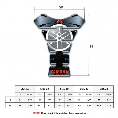 Yamaha Tank Guard Pads Torn Elements Style 