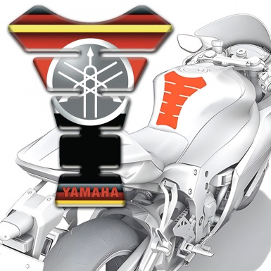 Yamaha Tank Fuse Silicone Sticker Multicolored Racing Edition 