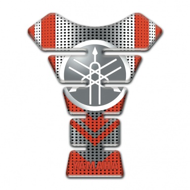 Yamaha Tank Fuse Grey Red base and Stylish Classic Logo Design 