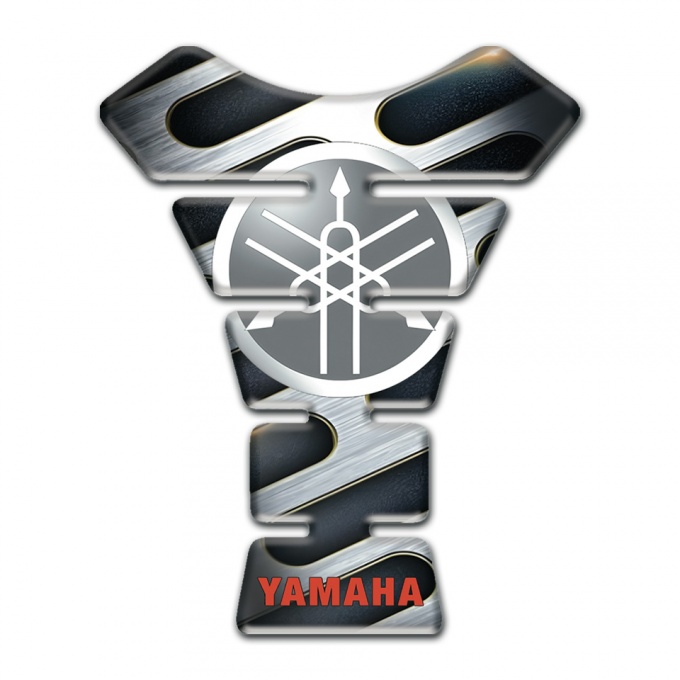 Yamaha Tank Protector Style Grey with Black base Classic Logo 