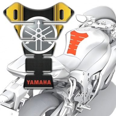 Yamaha Tank Protector Red Inscription logo 
