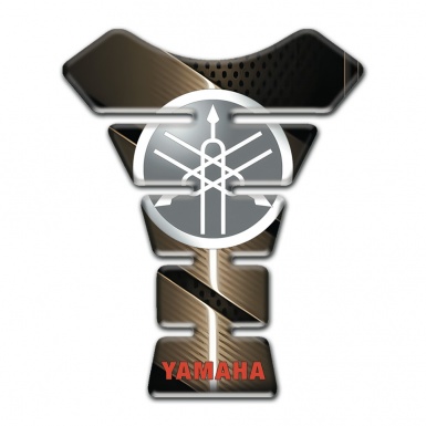 Yamaha Tank Protector Bronze base Circle Logo Design 
