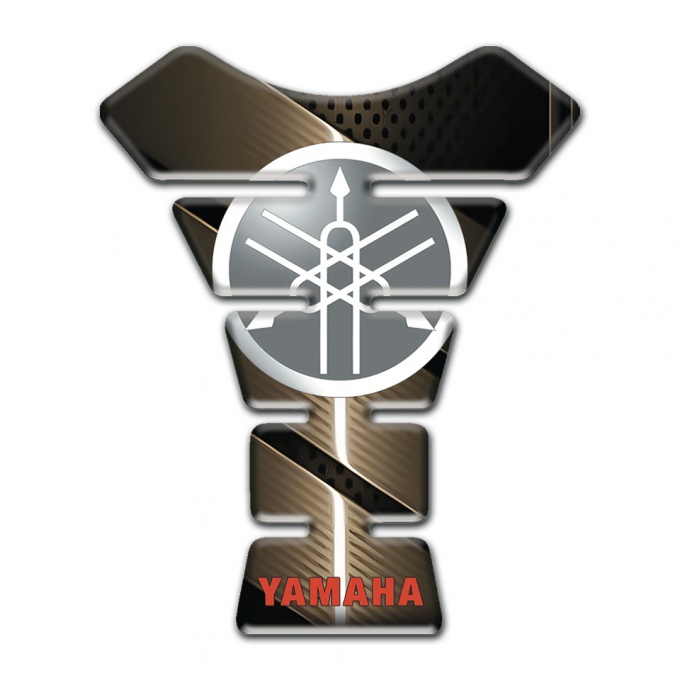 Yamaha Tank Protector Bronze base Circle Logo Design 