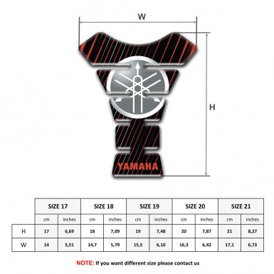 Yamaha Tank Pad Protector Motorcycle Edition with Circle Logo Style 