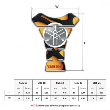Yamaha Tank Fuse Red Inscription Logo Model 