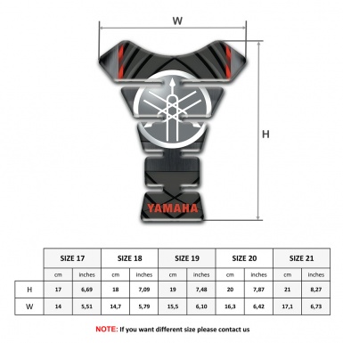 Yamaha Tank Pad Protector Red Inscription Logo Variant 