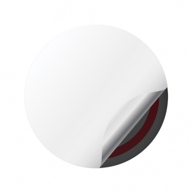 VW Volkswagen Center Hub Dome Stickers Classic Red Ring