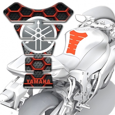 Yamaha Tank Guard Pads Circle Logo Design Unique Base 
