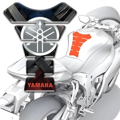 Yamaha Tank Fuse Classic Round Logo and Crossed Belts base Style 