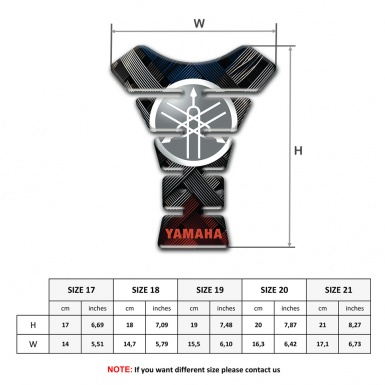 Yamaha Tank Fuse Classic Round Logo and Crossed Belts base Style 