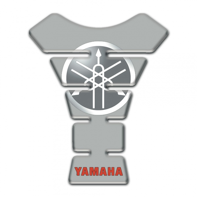 Yamaha Tank Pad Protector Round Classic Logo Grey Base 
