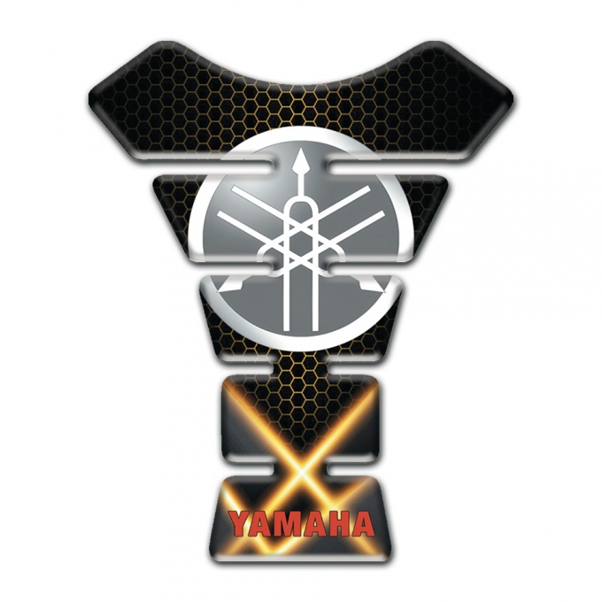 Yamaha Tank Fuse Circle Logo Orange Lights Effect 