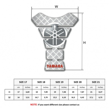 Yamaha Tank Pad Motorbike Crossed Decoration Style and Round Classic Logo 