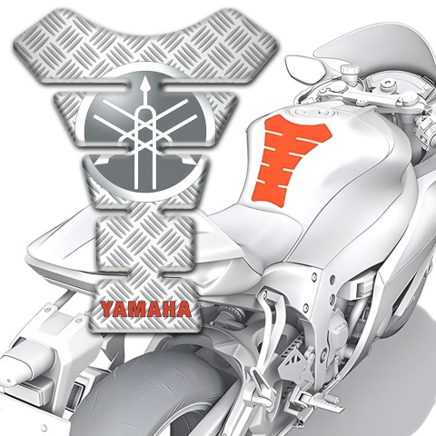 Yamaha Tank Pad Motorbike Crossed Decoration Style and Round Classic Logo 