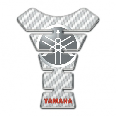 Yamaha Tank Protector White Carbon Design 