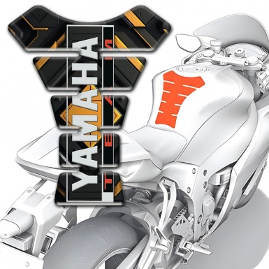 Yamaha Tank Pad Protector Team Style Rhombus Base Design 
