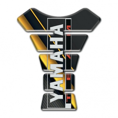 Yamaha Tank Protector Team Style Yellow Diagonal Band Design 