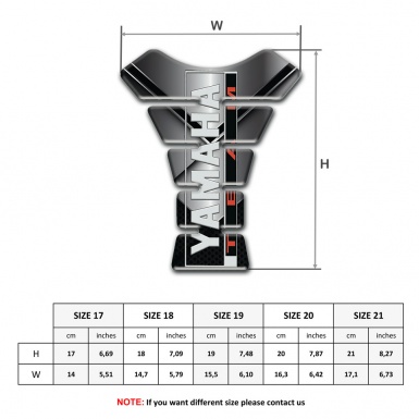 Yamaha Tank Guard Pads Metal Stylish Effect Team Edition 