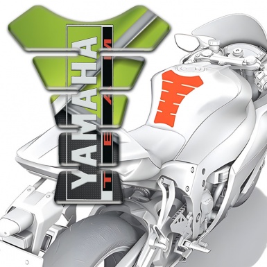 Yamaha Tank Protector Green Motive Model Team Style 