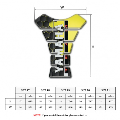 Yamaha Tank Guard Pads Stylish Version Team logo 