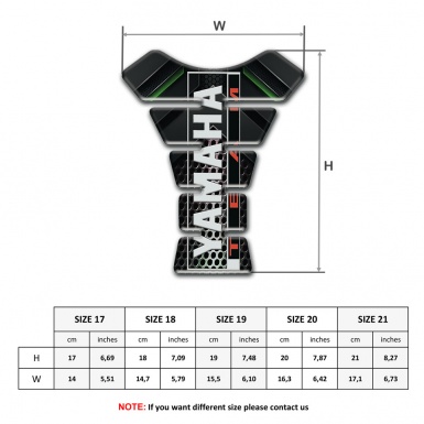 Yamaha Tank Protector Stylish Design Team logo 