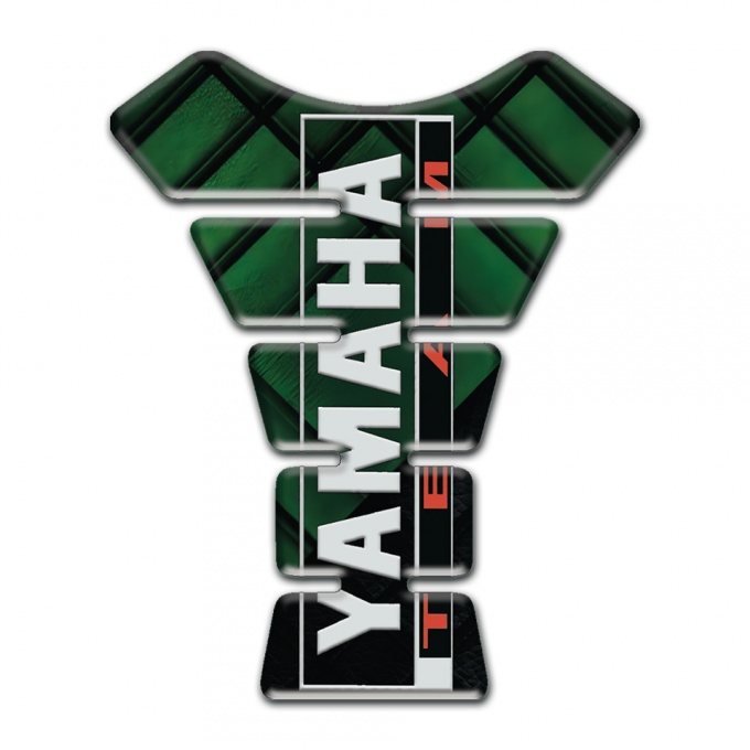 Yamaha Tank Pad Protector dark Green Details Style Team Logo