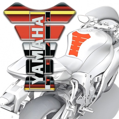 Yamaha Tank Protector Multicolored Design Team Logo Style 