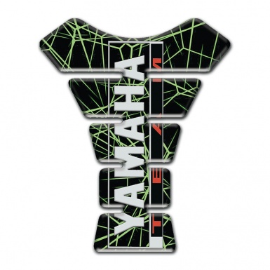 Yamaha Tank Protector Green Spider Web Style Team Edition 