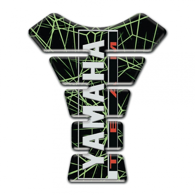 Yamaha Tank Protector Green Spider Web Style Team Edition 