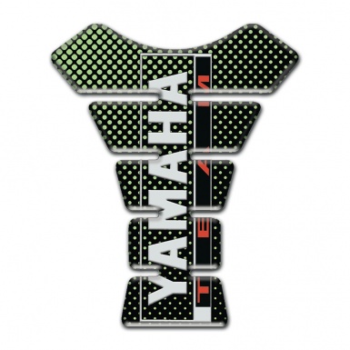 Yamaha Tank Guard Pads Green Dots Design Team Logo style 