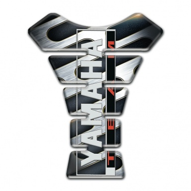 Yamaha Tank Pad Motorbike Black Grey Base Team Style 
