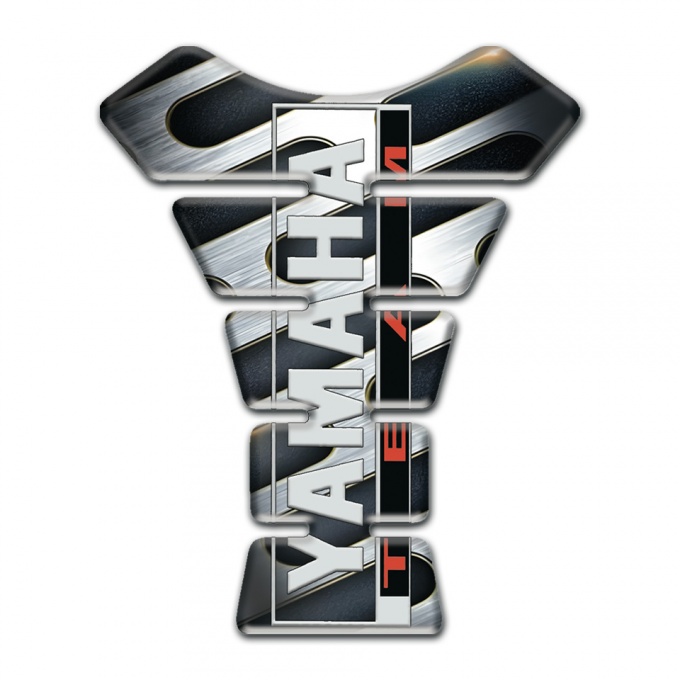 Yamaha Tank Pad Motorbike Black Grey Base Team Style 